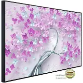 Papermoon Infrarotheizung »EcoHeat - Blumen Baum lila blau«, Matt-Effekt - bunt