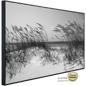 Papermoon Infrarotheizung »EcoHeat - Strand Schwarz + Weiss«, Matt-Effekt - bunt