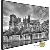 Papermoon Infrarotheizung »EcoHeat - Notre Dame Schwarz + Weiss«, Matt-Effekt - bunt