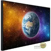 Papermoon Infrarotheizung »EcoHeat - Planet gelb blau«, Matt-Effekt - bunt