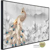 Papermoon Infrarotheizung »EcoHeat - Muster Pfau«, Matt-Effekt - bunt