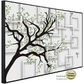 Papermoon Infrarotheizung »EcoHeat - Muster mit Baum«, Matt-Effekt - bunt