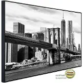 Papermoon Infrarotheizung »EcoHeat - Brooklyn Bridge Schwarz + Weiss«, Matt-Effekt - bunt