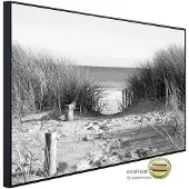 Papermoon Infrarotheizung »EcoHeat - Strand Schwarz + Weiss«, Matt-Effekt - bunt