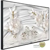 Papermoon Infrarotheizung »EcoHeat - Muster mit Blumen«, Matt-Effekt - bunt