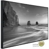 Papermoon Infrarotheizung »EcoHeat - Strand Schwarz + Weiss«, Matt-Effekt - bunt