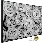 Papermoon Infrarotheizung »EcoHeat - Blumen Schwarz + Weiss«, Matt-Effekt - bunt