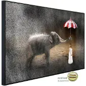 Papermoon Infrarotheizung »EcoHeat - Abstrakte Liebe Frieden Hoffnung«, Matt-Effekt - bunt