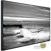Papermoon Infrarotheizung »EcoHeat - Strand Schwarz + Weiss«, Matt-Effekt - bunt