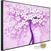 Papermoon Infrarotheizung »EcoHeat - Blumen Baum lila«, Matt-Effekt - bunt