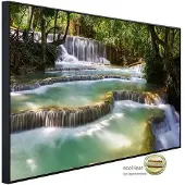 Papermoon Infrarotheizung »EcoHeat - Waldwasserfall Laos«, Matt-Effekt - bunt