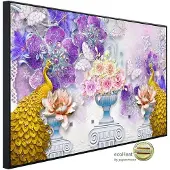 Papermoon Infrarotheizung »EcoHeat - Muster mit Blumen«, Matt-Effekt - bunt