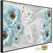 Papermoon Infrarotheizung »EcoHeat - Muster mit Blumen«, Matt-Effekt - bunt