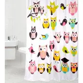 Sanilo Duschvorhang, Polyester, Owl - weiss
