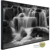 Papermoon Infrarotheizung »EcoHeat - Wasserfall Schwarz + Weiss«, Matt-Effekt - bunt