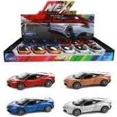 Toi-Toys Auto Welly Mclaren GT kov/plast 11cm na zptné nataení 4 barvy 12 ks v boxu