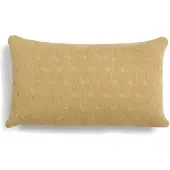 Essenza Knitted Ajour Fern yellow Dekokissen 30x50
