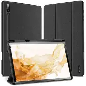 DUX Domo Klapphülle für das Samsung Galaxy Tab S8 Plus / S7 Plus / S7 FE 5G - Schwarz