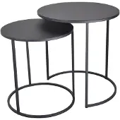 Loft42 Weby Nachttisch Industrial - Schwarz - 50x40x30cm