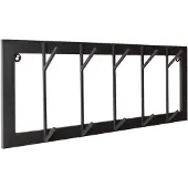Loft42 | Garderobe Industry 10 Haken Schwarz Metall 15x30x80 cm | NADUVI