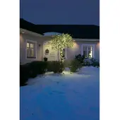Konstsmide - Micro LED Lichterkette, 40 warm weiße Dioden, 24V Außentrafo, schwarzes Kabel ; 3610-110