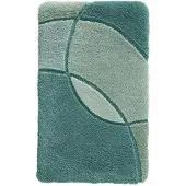 Kleine wolke Badematte "Kent, Badvorleger, Badezimmer Teppich" Höhe 20 mm rutschhemmend beschichtet fußbodenheizungsgeeignet Badteppich, modernes Design, Hoch-Tief Effekt