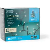 Kaemingk Lumineo Lichterkette Compact 1-2-glow 540 LED warmweiß außen 1,8 m grün