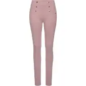 LASCANA Highwaist Leggings mit Zierknöpfen