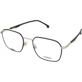 Carrera 282 Unisex-Brille inkl. Gläser Vollrand Quadratisch Metall-Gestell 53/20/145, schwarz