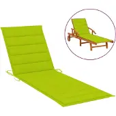 vidaXL Sonnenliegen-Auflage Hellgrün 200x50x3 cm Oxford-Gewebe