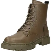 Bullboxer Hochwertige Stiefelette Schnürschuhe für Damen 610504E6LC KAKA Grün