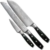Eden kitchen knives Eden Classic Damast 2030-S07, 3-teiliges Messerset