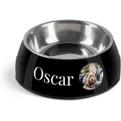 Yoursurprise Personalisierter Hundefutternapf - Schwarz - 700 ml