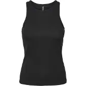 Pieces Pcruka Geripptes Tanktop | Schwarz | M