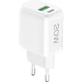 Fontastic USB-A FC3 + Typ C PD20W weiß