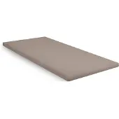 Kayori Topper Spannbettlaken Shizu Taupe (Perkal)-90 x 210/220 cm