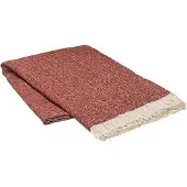 Broste Copenhagen Soren kariertes Baumwollbraun - W130XL180CM