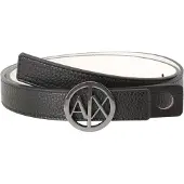 Armani Exchange für Damen. 9411180A87742520 Schwarzer Gürtel (85cm), Lässig, Synthetisch, Kunstleder