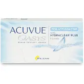 Acuvue Oasys for Astigmatism (6er Packung) 14-Tageslinsen (1 dpt, Zyl. -2.75, Achse 140 & BC 8.6) mit UV-Schutz für trockenere Augen