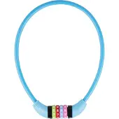 Vinz Baker Zahlenschloss 65 cm | Kinder Fahrradschloss 12 mm dick | Kabelschloss für Kinderfahrräder | Kombinationsschloss für Jungen und Mädchen | Blau