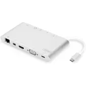 Digitus Universelle Docking Station, USB Typ-C, Jede Marke, USB Typ-C, Silber