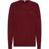 Tommy Hilfiger Herren Pullover & Cardigans Pima Org Ctn Cashmere Crew Neck - Bordeaux - Größe XL