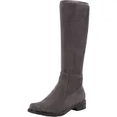 Caprice Damen Stiefel hoher Stretch-Schaft metallische Zierleiste 9-25512-29, Größe:40 EU, Farbe:Grau