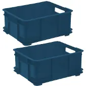 Keeeper Collection Eco Bruno 20l Storage Box 2 Units Blau