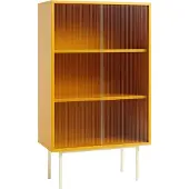 HAY Farbschrank Schrank mit Glastüren Hoch Gelb