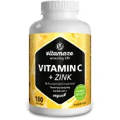 Vitamaze GmbH Vitamin C 1000 mg hochdosiert+Zink vegan Tabletten 180 St