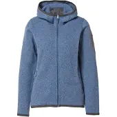 Bergans Sweatjacke Kamphaug Knitted Hoodie Women Orion Blue-S