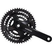Shimano FC-TY501 Kurbelgarnitur 6/7/8-fach 48-38-28 Zähne schwarz 175mm 2023 Kurbelgarnituren
