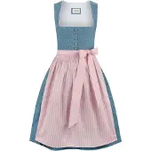 Stockerpoint Langes Dirndl "Madeline" in rauchblau | Gr.: 46