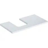 Geberit Waschtisch-Platte One 90x3x47cm, w/lack. hochgl., Ausschn li